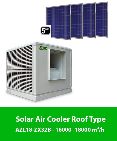 Solar Air Cooler – Roof Type – 16000 